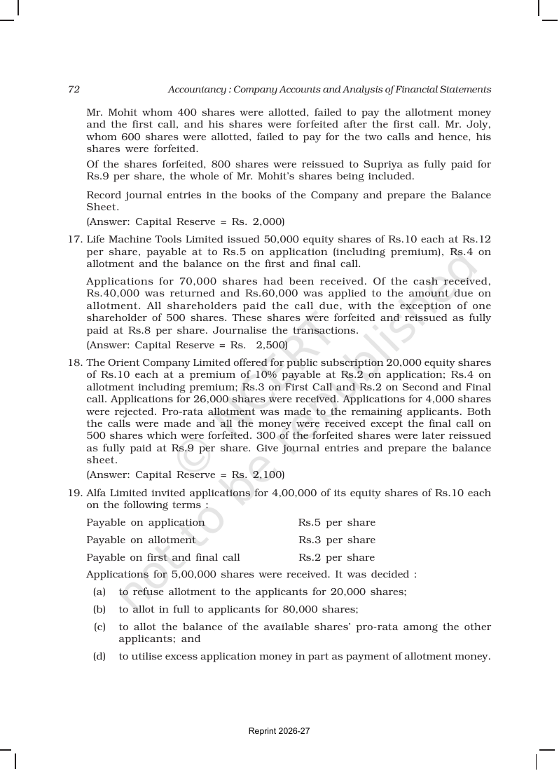 Page 72 of Accounting for Share Capital