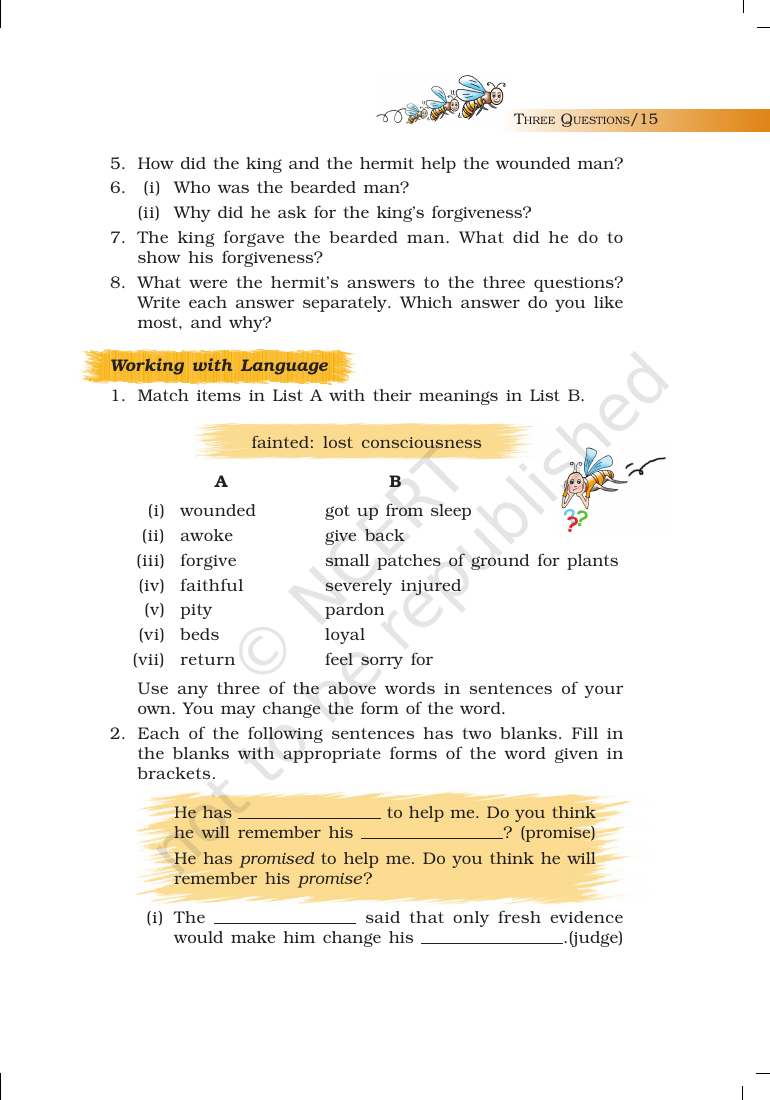 Page 15 of Three Questions