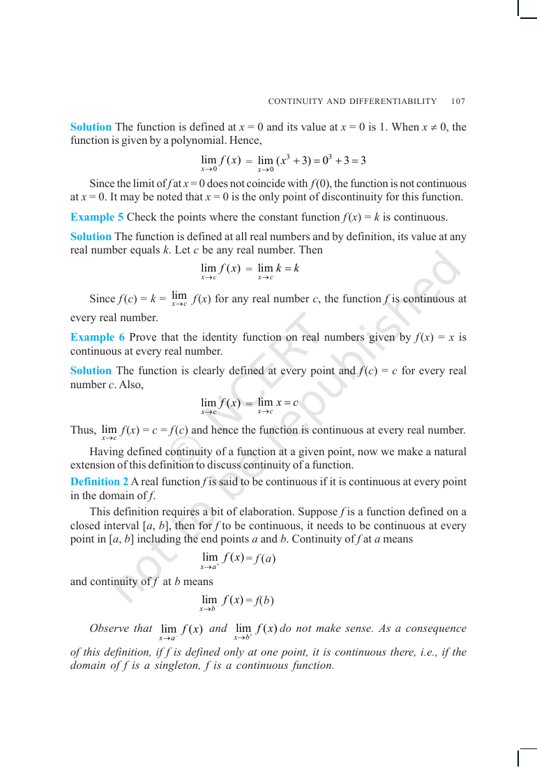 Page 4 of Continuity and Differentiability