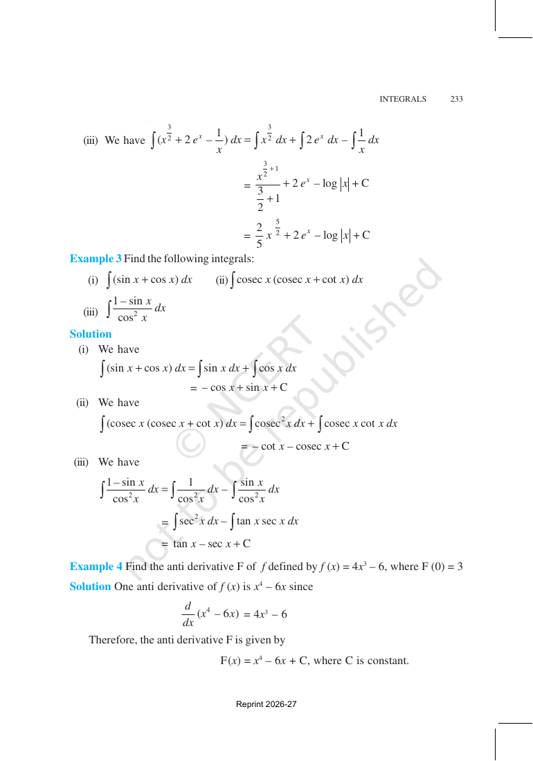 Page 9 of Integrals