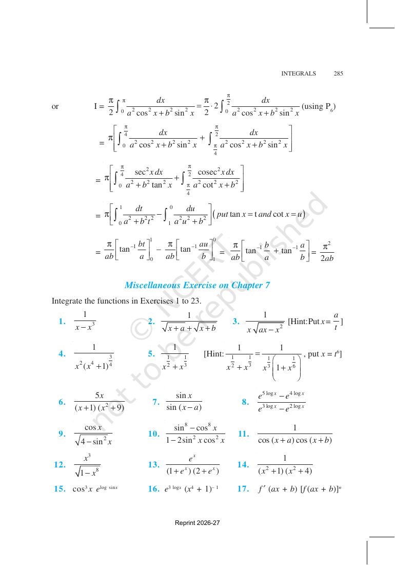 Page 61 of Integrals