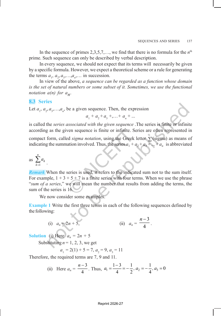 Page 3 of Sequences and Series