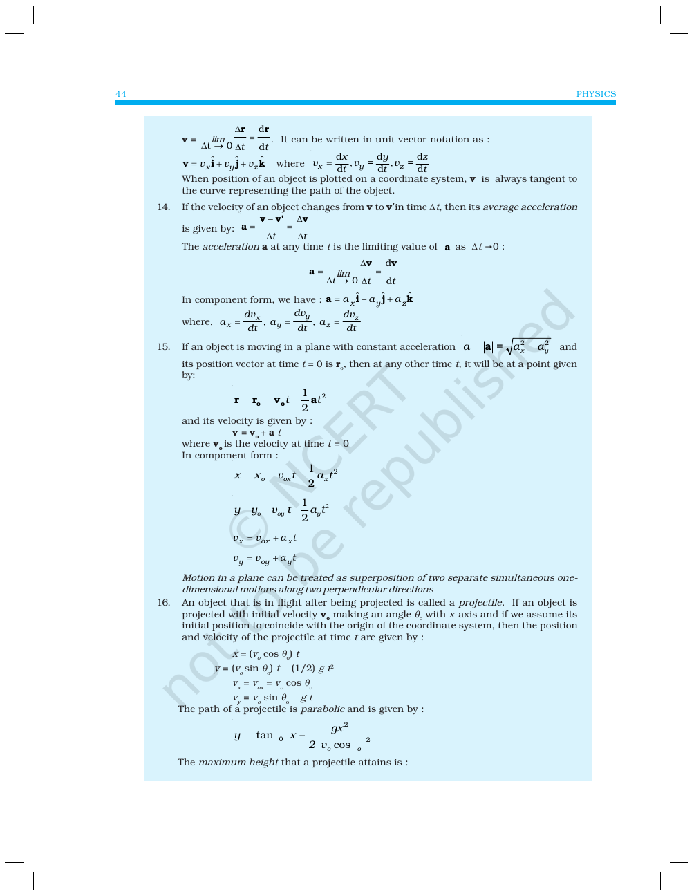 Page 18 of Motion in a Plane