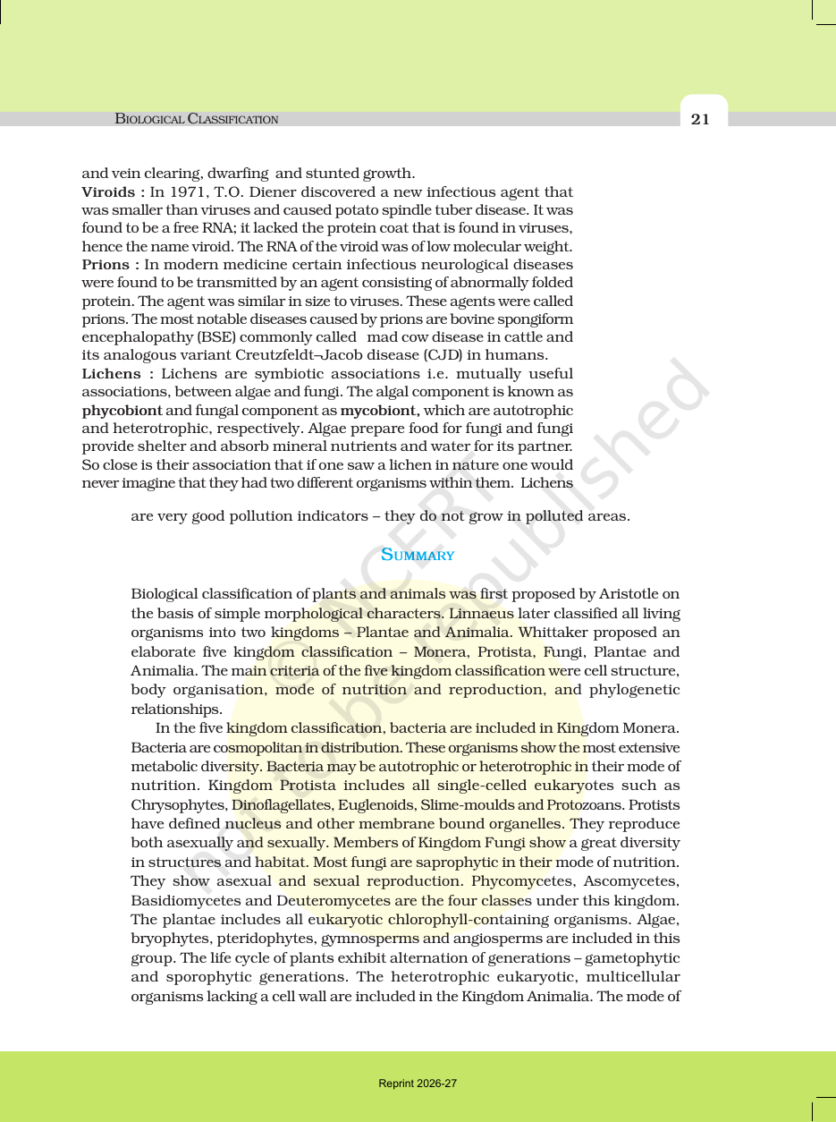 Page 12 of Biological Classification