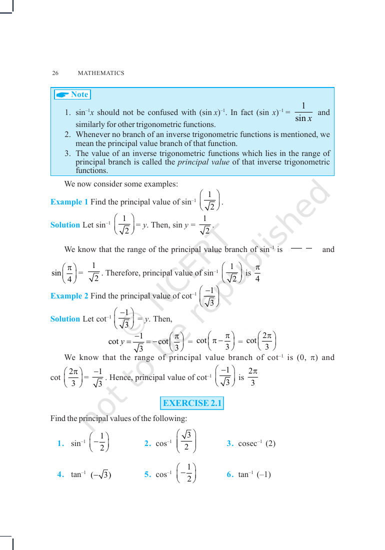 Page 9 of Inverse Trigonometric Functions