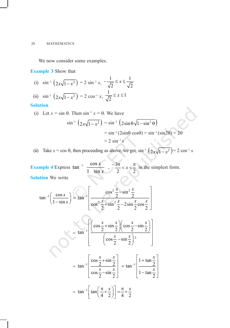 Page 11 of Inverse Trigonometric Functions