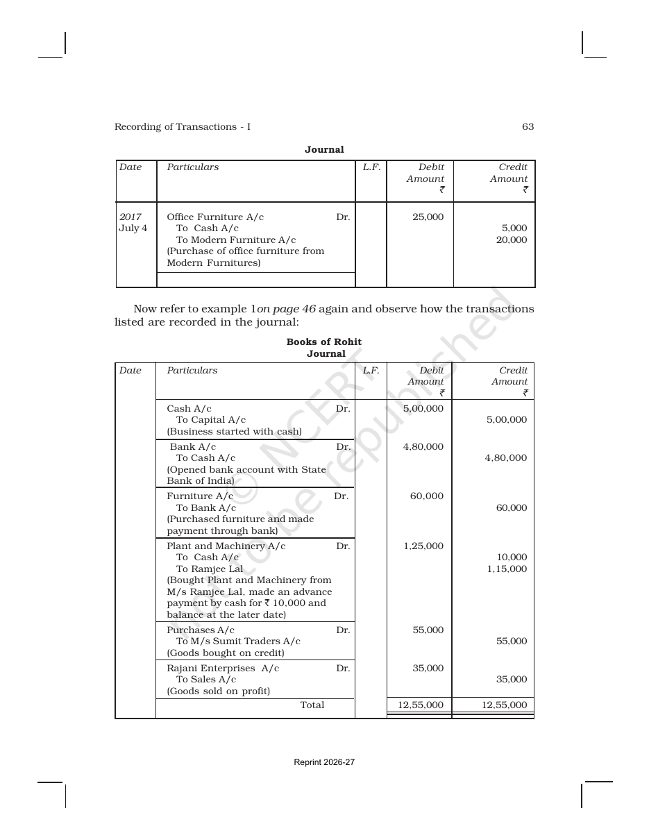Page 18 of Recording of Transactions I