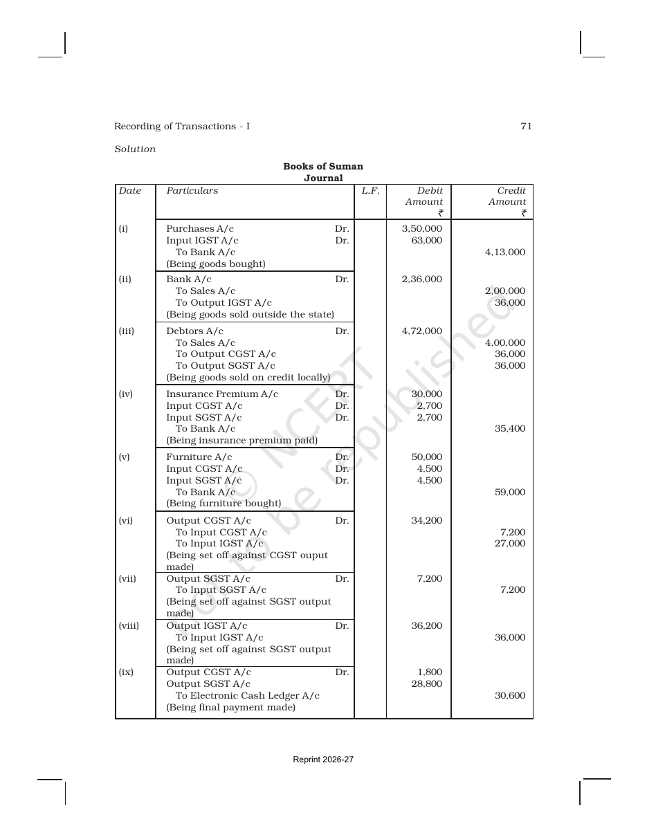 Page 26 of Recording of Transactions I