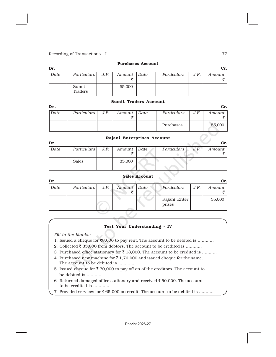 Page 32 of Recording of Transactions I