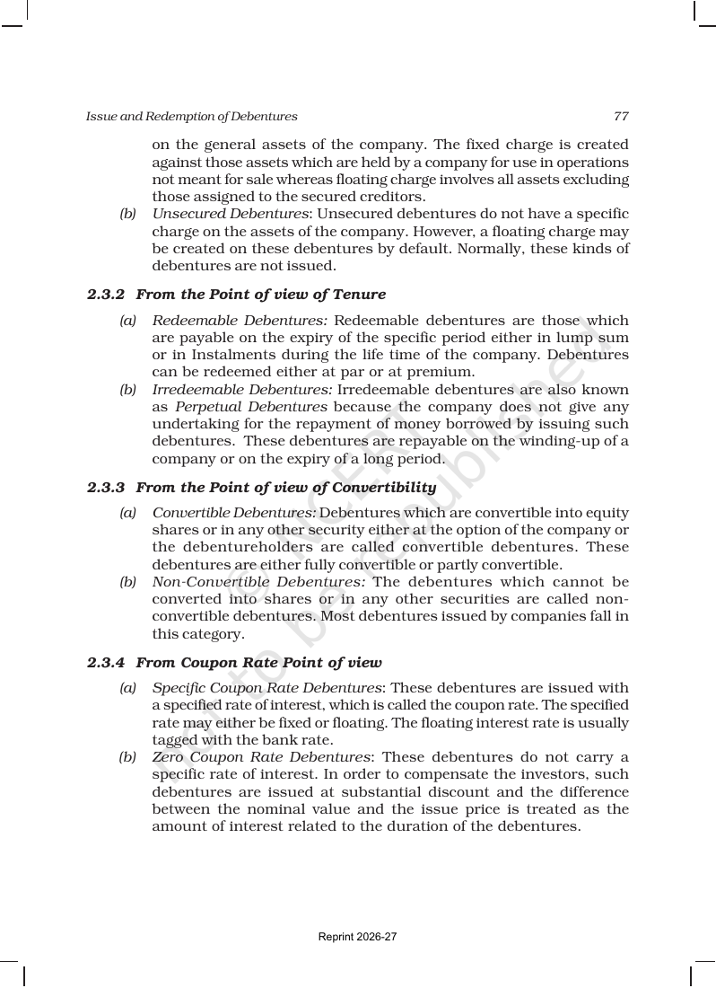 Page 3 of Issue and Redemption of Debentures