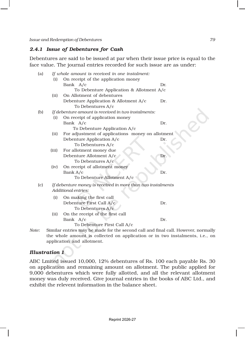 Page 5 of Issue and Redemption of Debentures