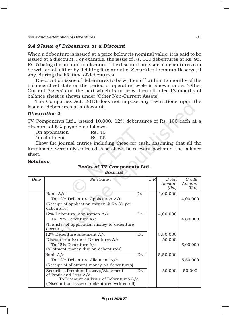 Page 7 of Issue and Redemption of Debentures