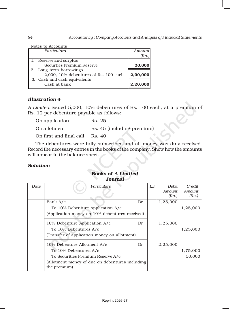 Page 10 of Issue and Redemption of Debentures