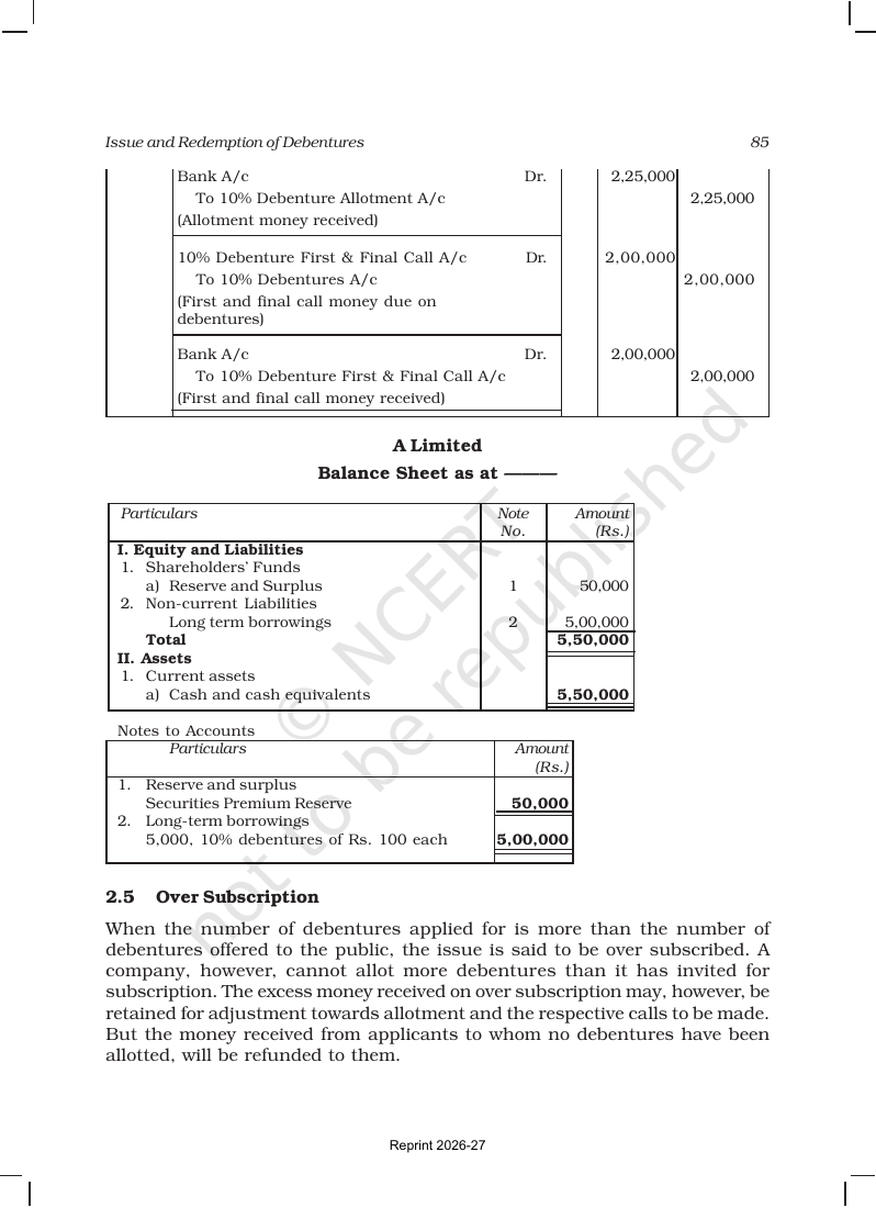 Page 11 of Issue and Redemption of Debentures