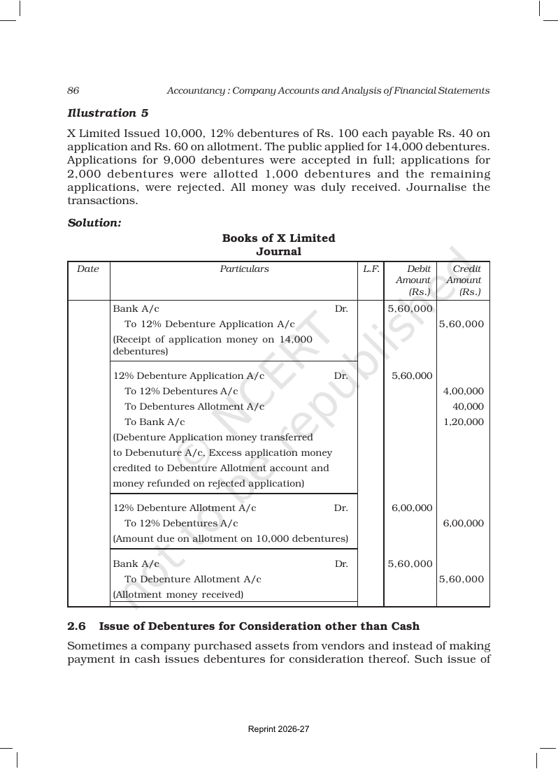 Page 12 of Issue and Redemption of Debentures