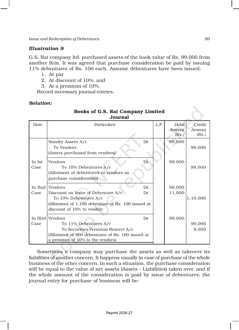 Page 15 of Issue and Redemption of Debentures