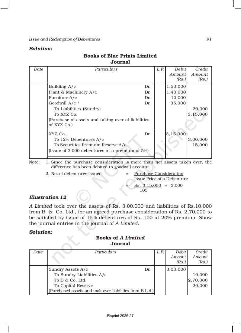 Page 17 of Issue and Redemption of Debentures