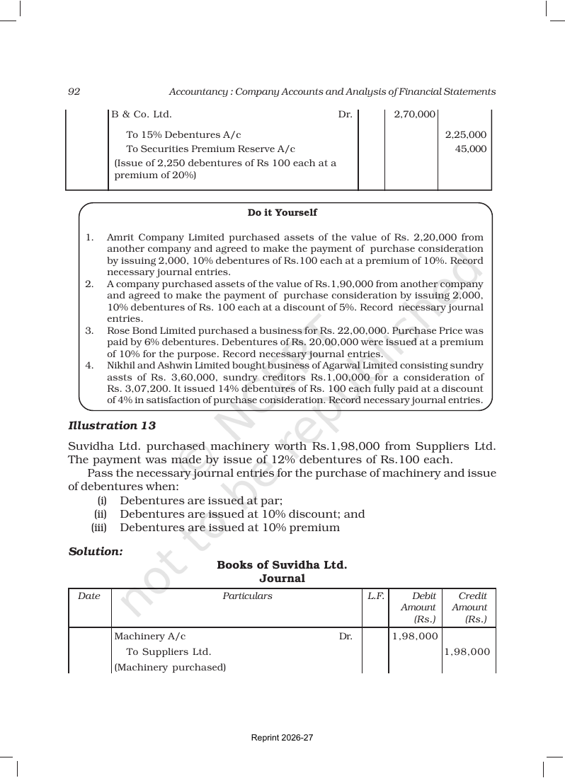 Page 18 of Issue and Redemption of Debentures
