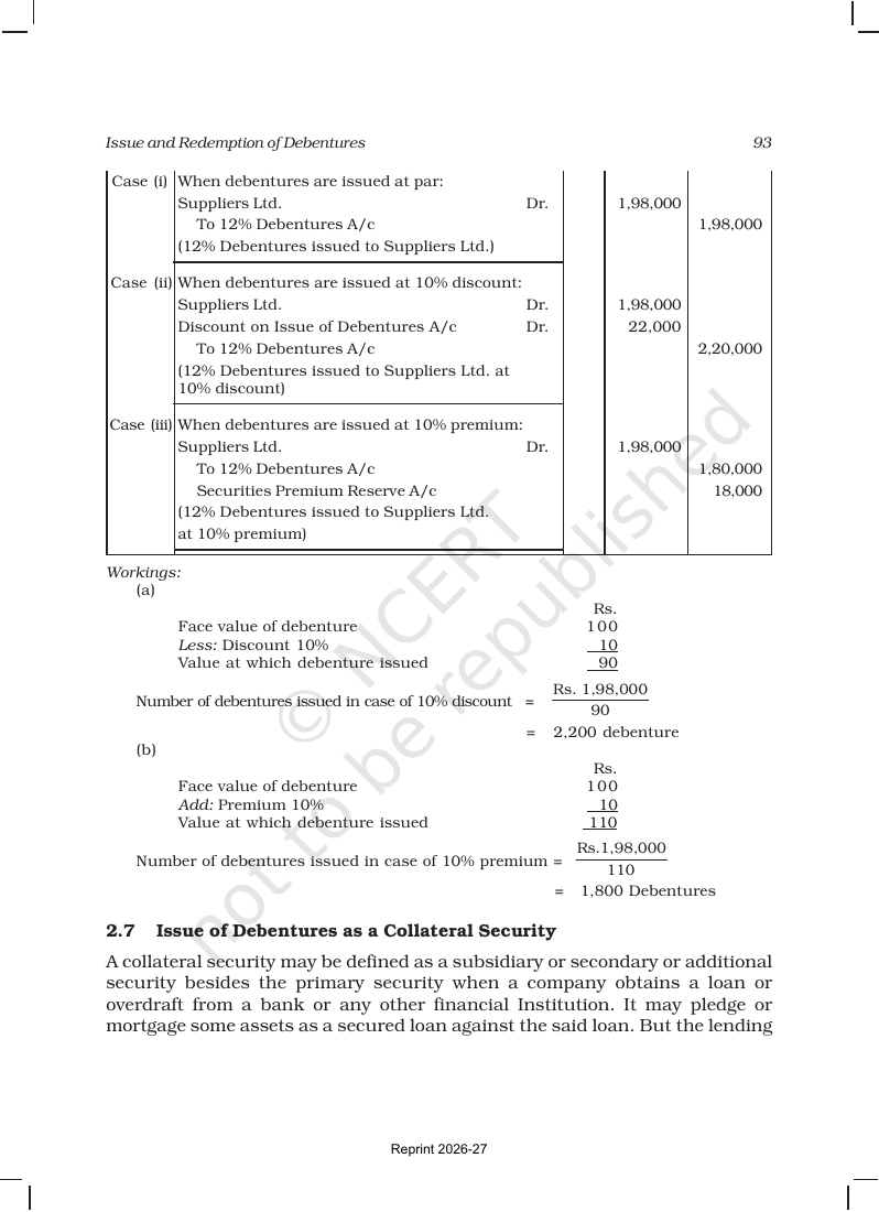 Page 19 of Issue and Redemption of Debentures