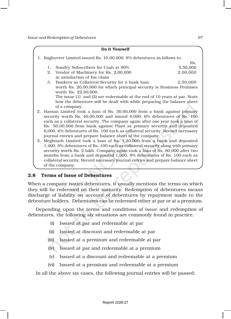 Page 23 of Issue and Redemption of Debentures