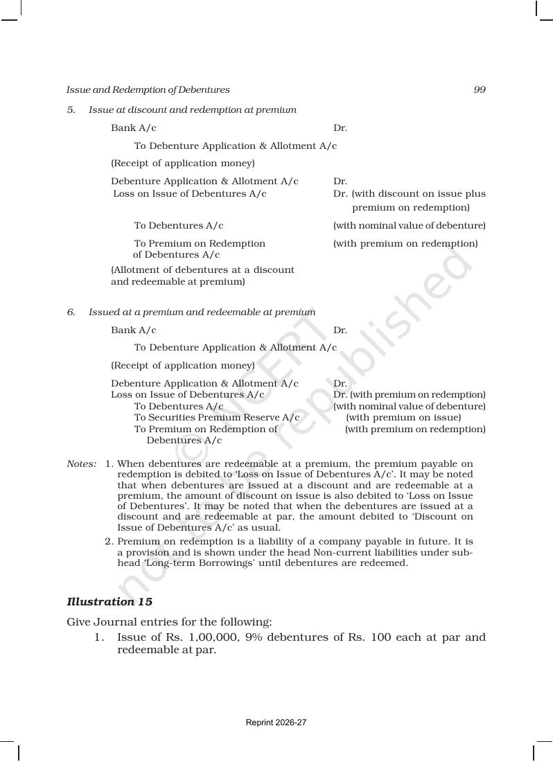 Page 25 of Issue and Redemption of Debentures