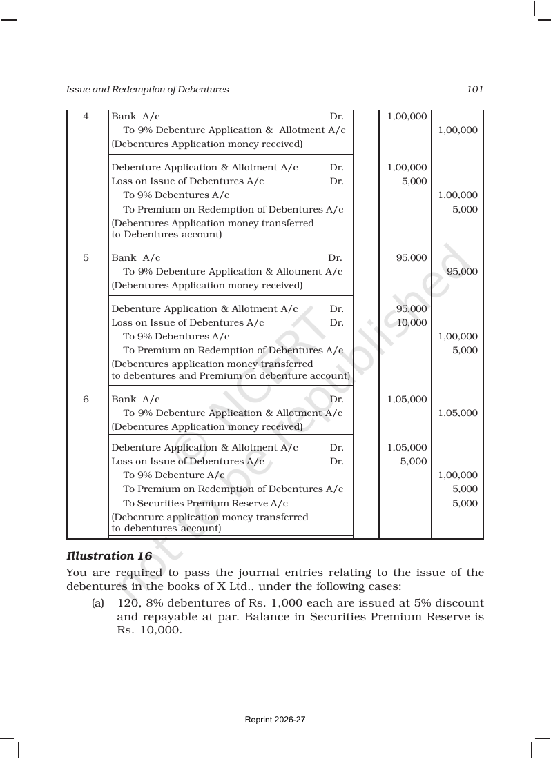 Page 27 of Issue and Redemption of Debentures