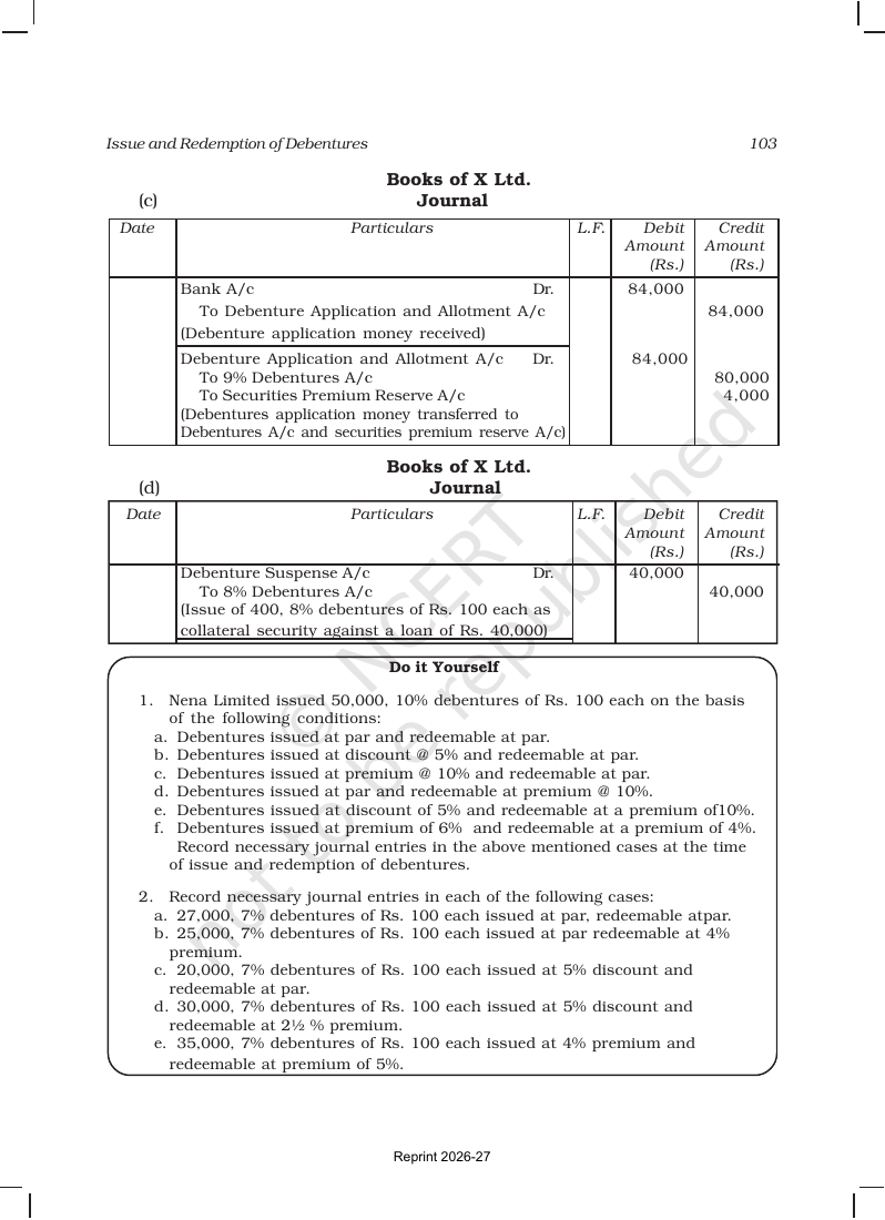 Page 29 of Issue and Redemption of Debentures