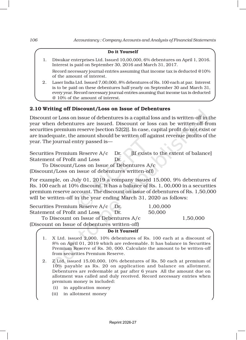 Page 32 of Issue and Redemption of Debentures