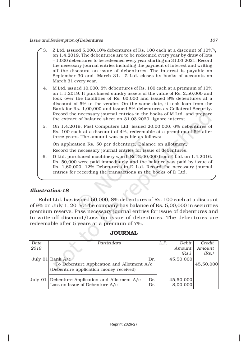 Page 33 of Issue and Redemption of Debentures