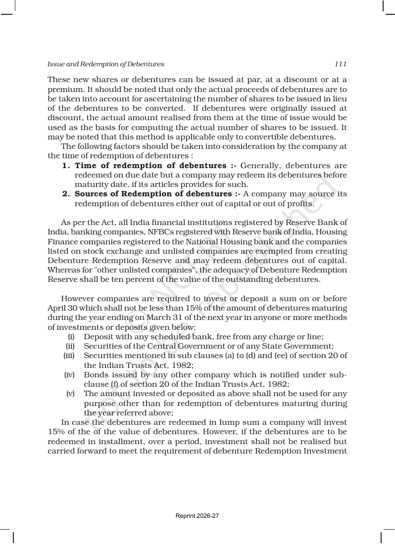 Page 37 of Issue and Redemption of Debentures