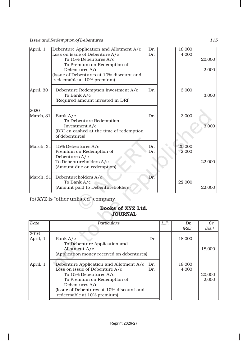Page 41 of Issue and Redemption of Debentures