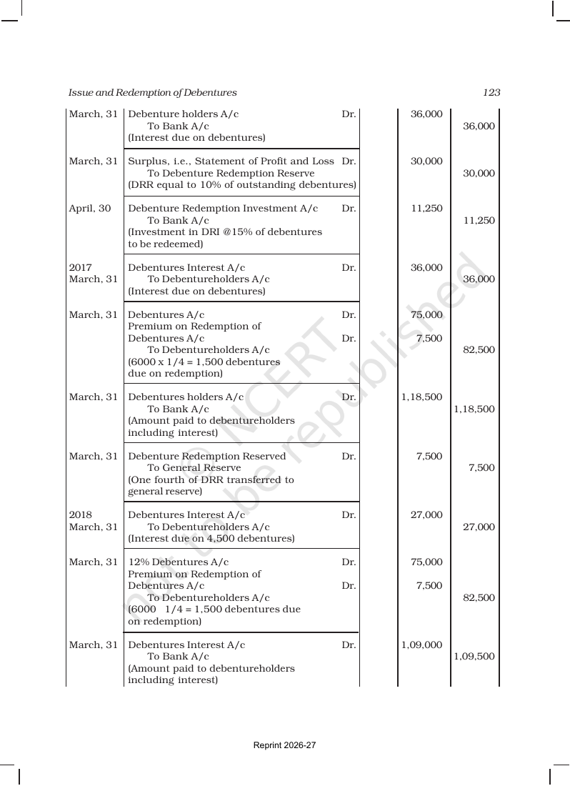 Page 49 of Issue and Redemption of Debentures