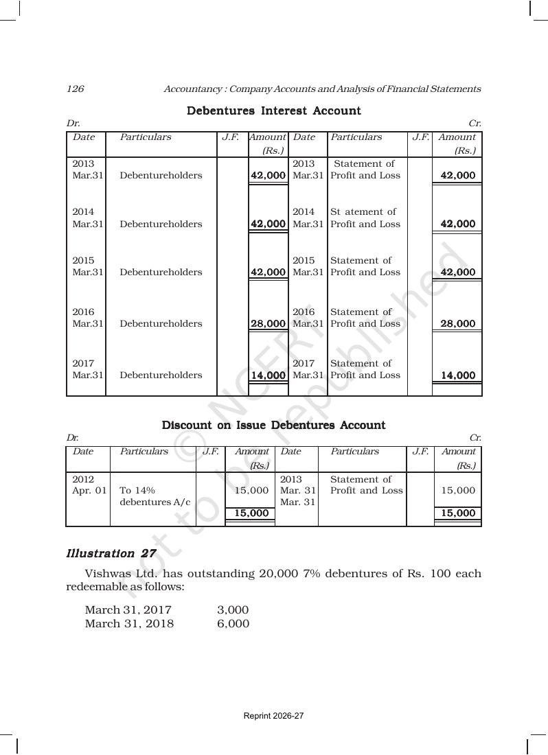 Page 52 of Issue and Redemption of Debentures