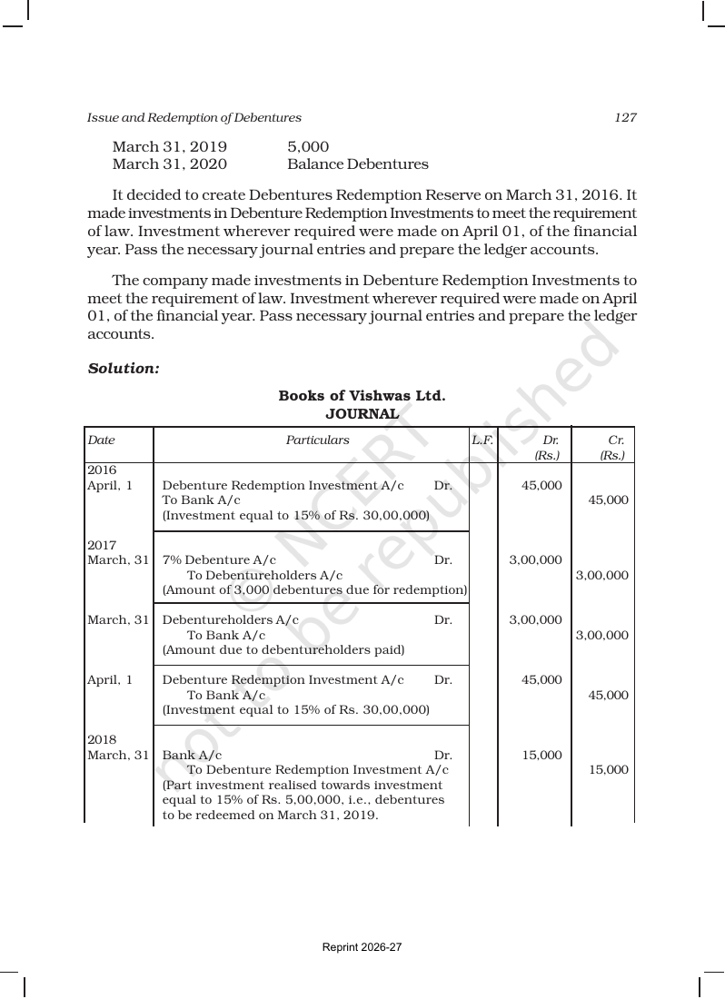 Page 53 of Issue and Redemption of Debentures
