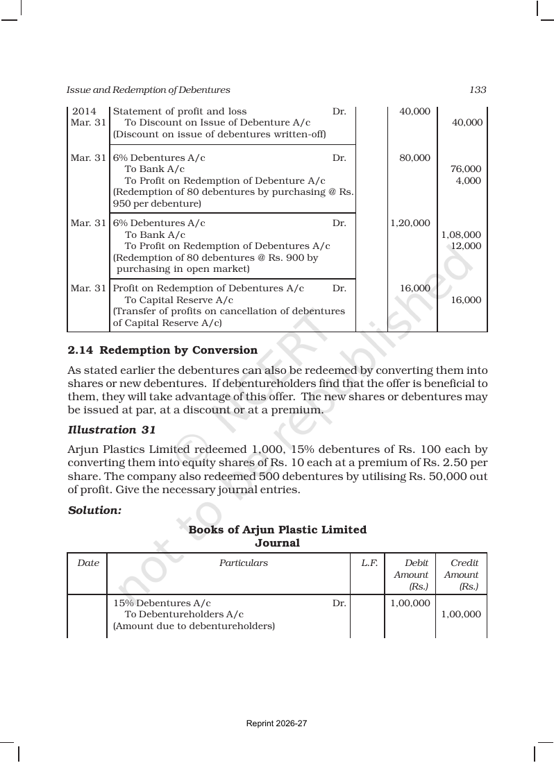 Page 59 of Issue and Redemption of Debentures