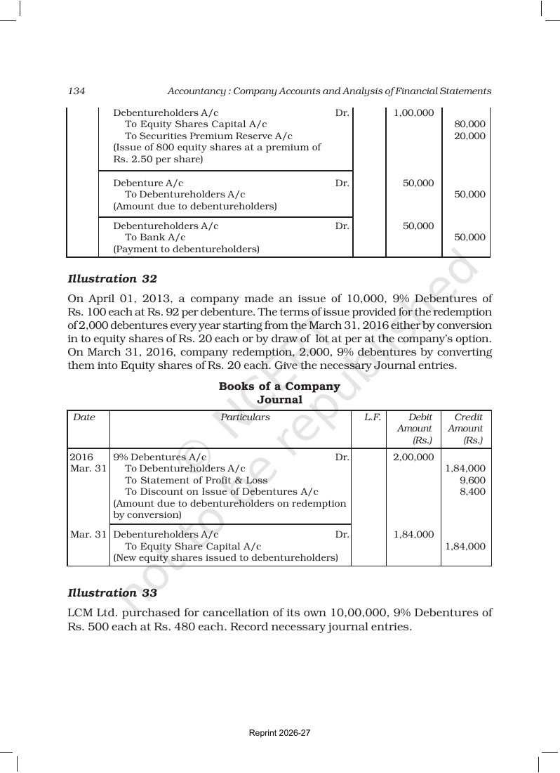 Page 60 of Issue and Redemption of Debentures