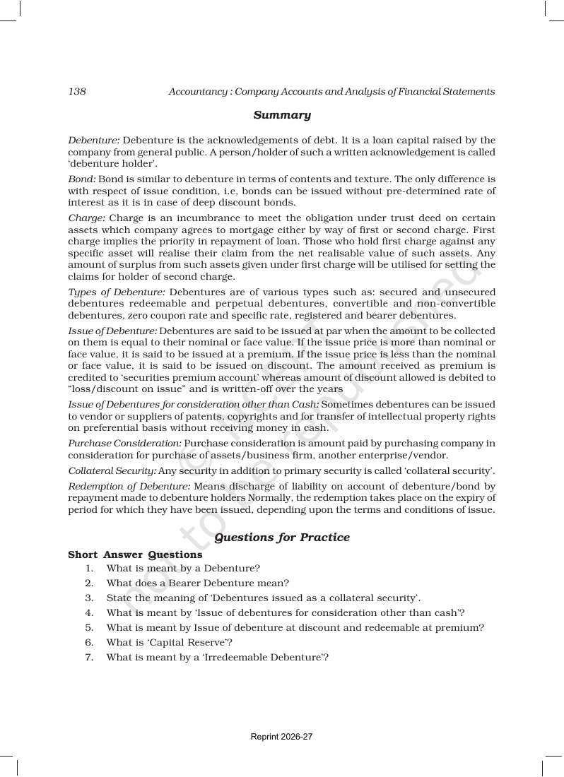 Page 64 of Issue and Redemption of Debentures