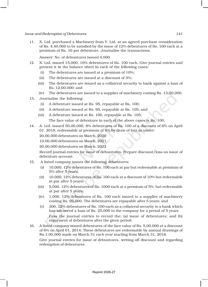 Page 67 of Issue and Redemption of Debentures