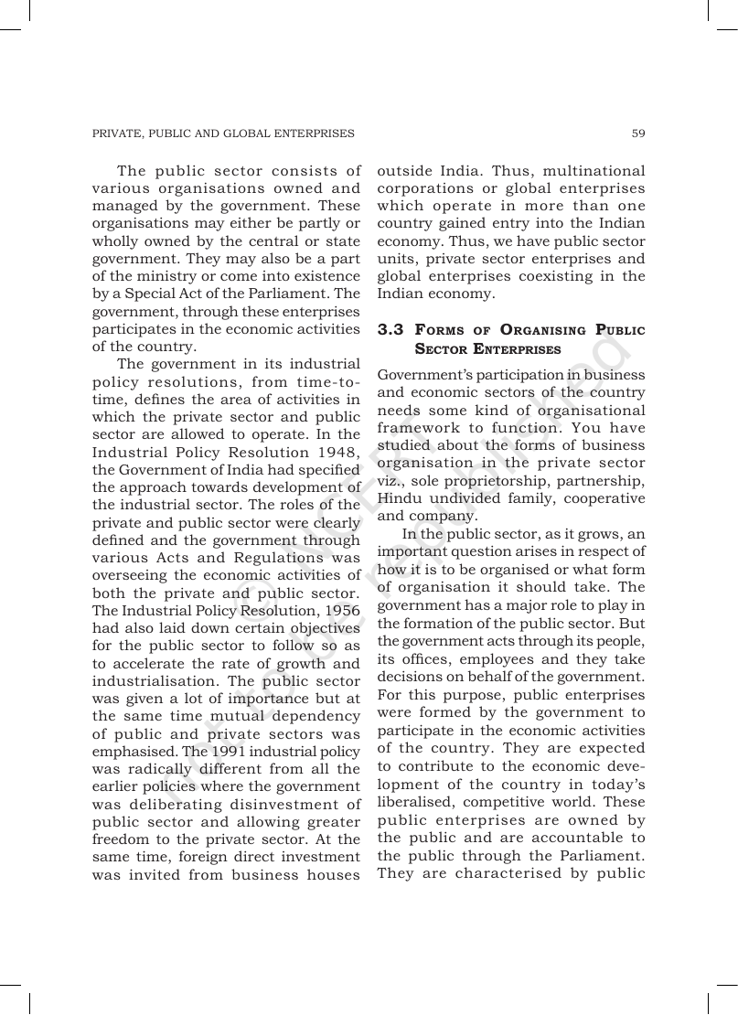 Page 3 of Private, Public and Global Enterprises
