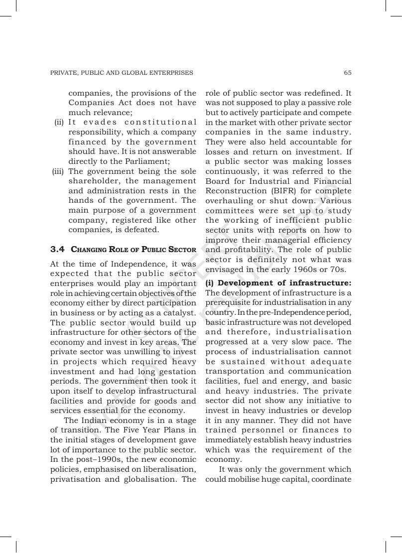Page 9 of Private, Public and Global Enterprises