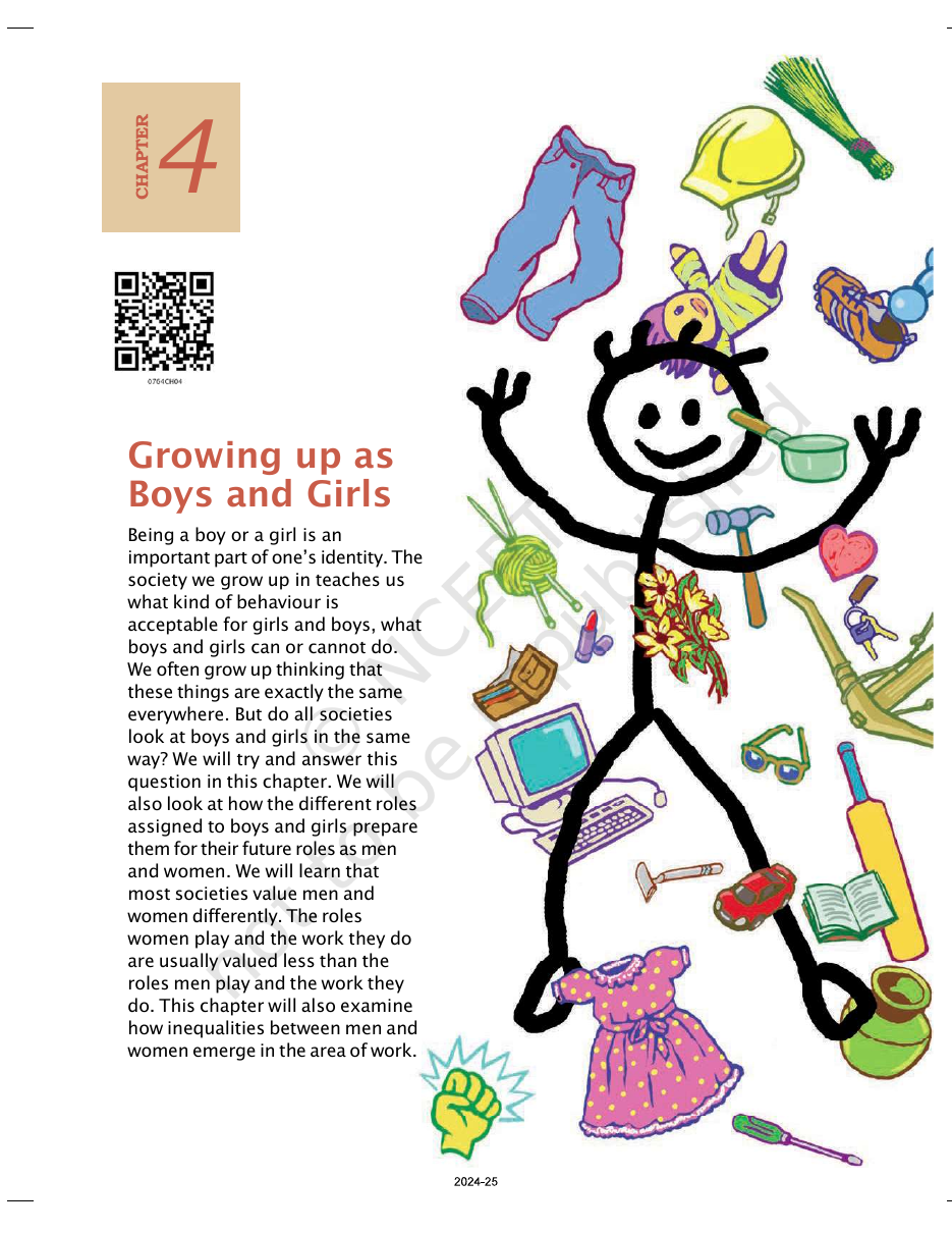 Page 1 of Growing up as Boys and Girls