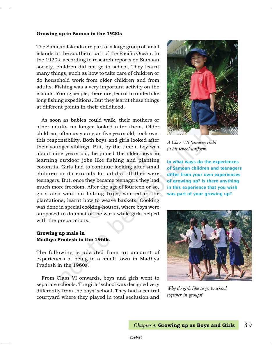 Page 2 of Growing up as Boys and Girls