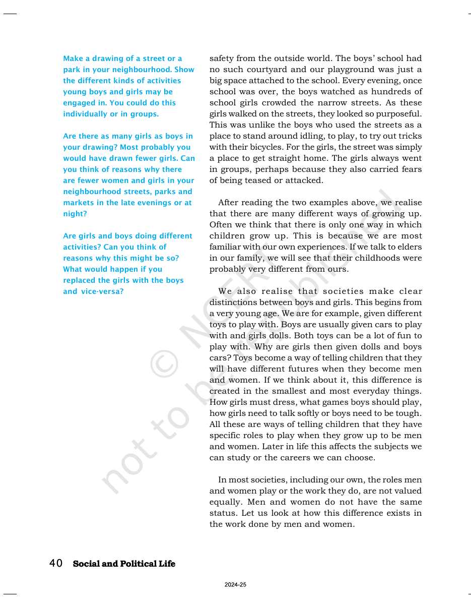 Page 3 of Growing up as Boys and Girls