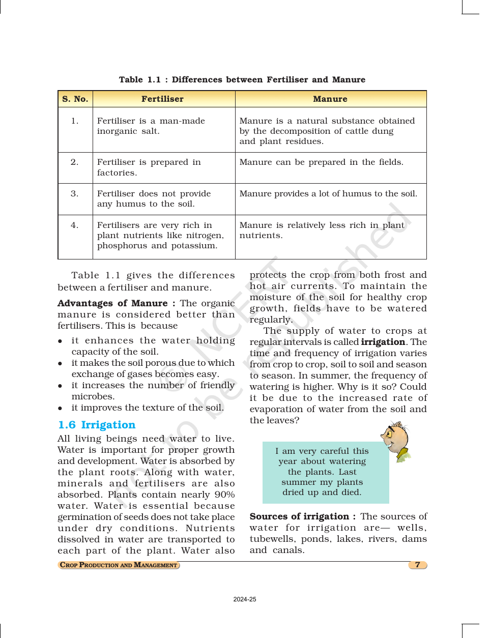 Page 7 of Crop Production and Management