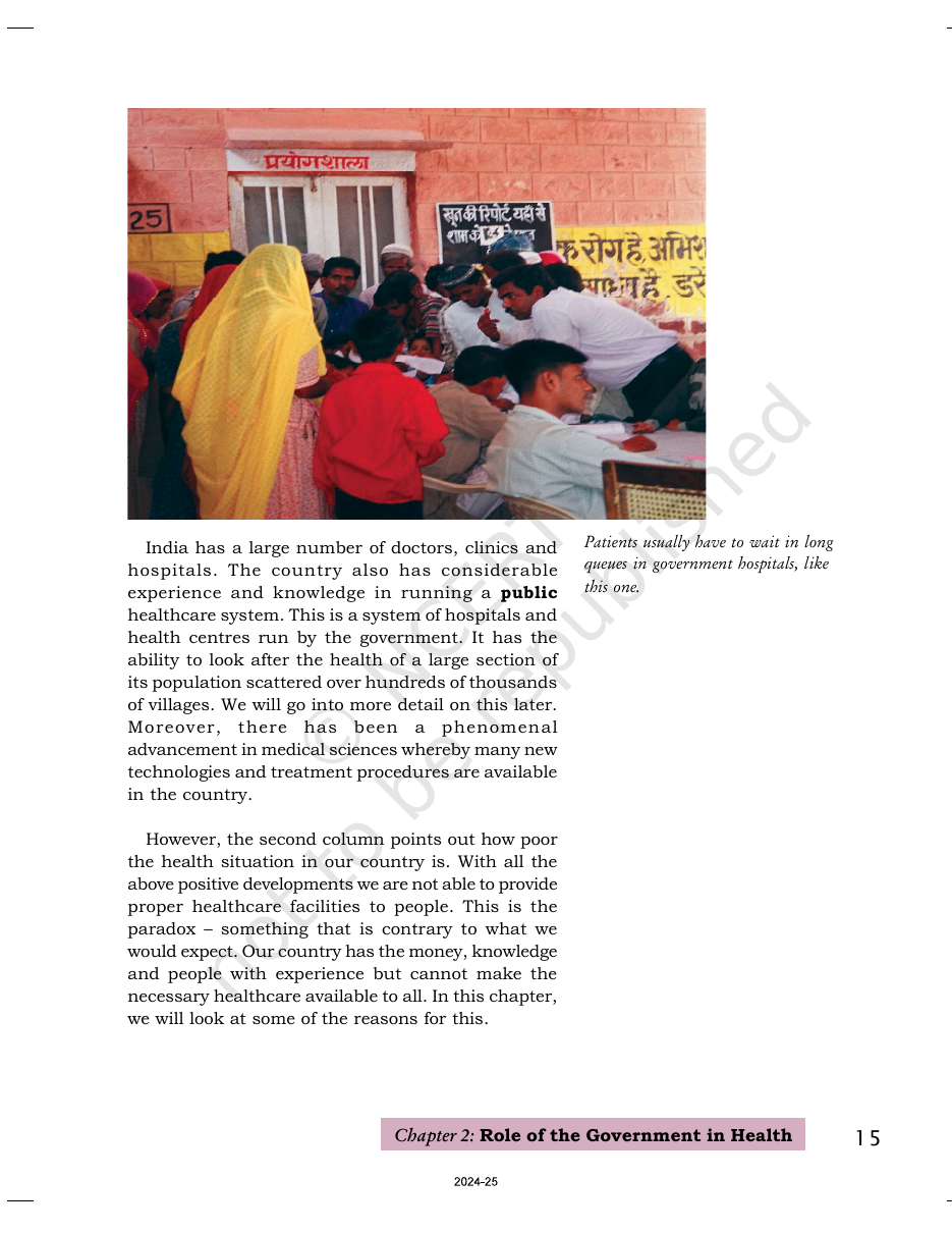 Page 6 of Role of the Government in Health