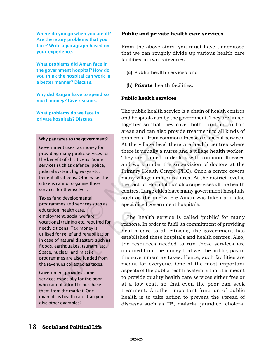 Page 9 of Role of the Government in Health