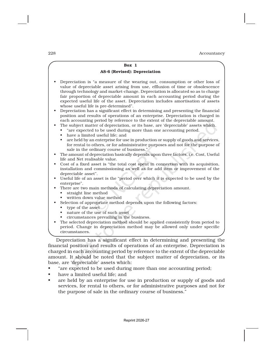 Page 3 of Depreciation, Provisions and Reserves
