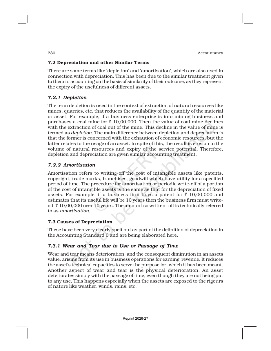 Page 5 of Depreciation, Provisions and Reserves