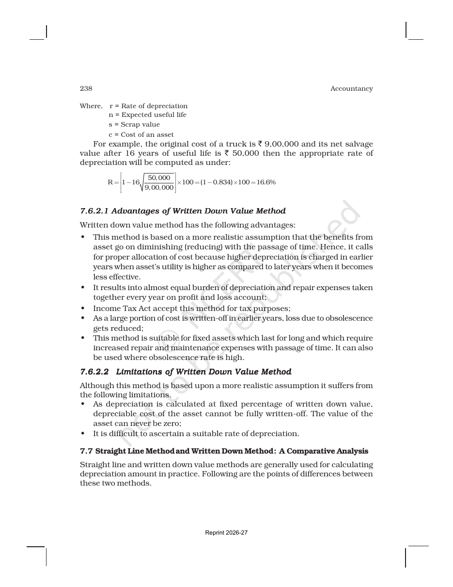 Page 13 of Depreciation, Provisions and Reserves