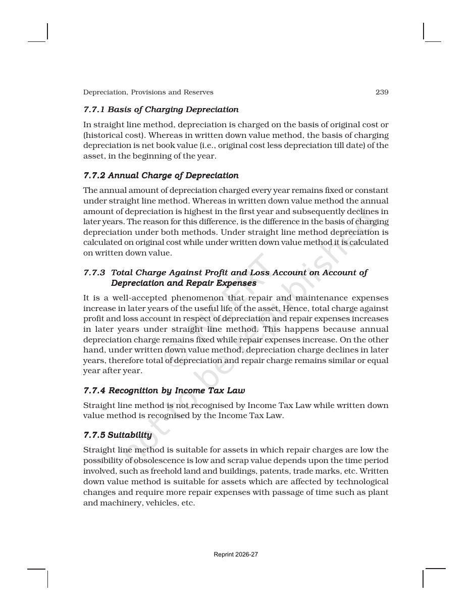 Page 14 of Depreciation, Provisions and Reserves